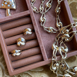 Brent Neale - Mini Knot Ring with Diamond Rounds