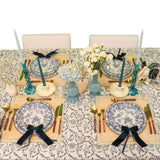 Eleanor Royal Blue Tablecloth: Length: 380cm/150in