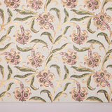 Block Printed Wrapping Paper Sheets - Iris Glitz Blush