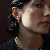 Lucy Delius - Polished Baby Carre Cut Half Hoops