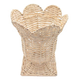 White Wicker Urn Vase