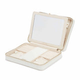 Maria Large Zip Case: White