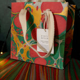 Hand Marbled Gift Bags (Small) - Christmas Glitz
