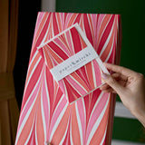 Hand Marbled Wrapping Paper Sheets - Candy Stripes Sugar Spice