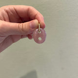 Jenna Blake - Mariner Link Charm - Strawberry Quartz