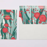 Hand Marbled Greeting Card - Cosmos Festive Mix