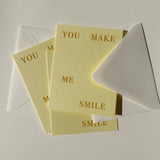 You Make Me Smile No. 49: Butter / Single Card