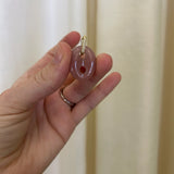 Jenna Blake - Mariner Link Charm - Strawberry Quartz
