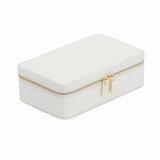 Maria Medium Zip Case: White