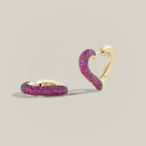 Lucy Delius - Modern Finish Baby Chubby Love Ruby Earrings