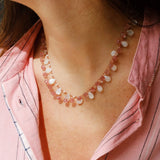 Ivarene- Alcyona Drops and Beads White Moonstone Necklace