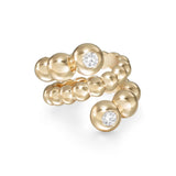 Melissa Kaye -Audrey Coil Ring Two Diamonds
