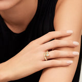 Melissa Kaye -Audrey Wrap Ring Single Diamond Graduated