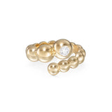 Melissa Kaye -Audrey Wrap Ring Single Diamond Graduated