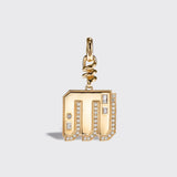 Boohier- Yellow Gold Diamond Letter and Number Charm