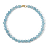 Jade Ruzzo - Aquamarine Beaded Necklace With Gilda Clasps