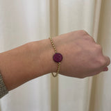Lucy Delius - Ruby Pocket Watch Bracelet