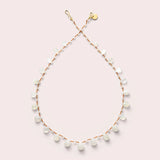Ivarene- Alcyona Drops and Beads White Moonstone Necklace