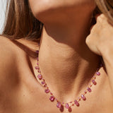 Ivarene- Drops and Beads Primrose Sapphire Necklace