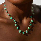 Ivarene- Evergreen Drops and Beads Chrysoprase Necklace