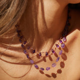 Ivarene- Niilo Drops and Beads Amethyst Necklace