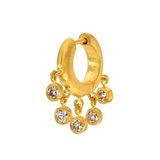 Darius - 8mm Diamond Veil Signature Single Hoop