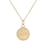 Devon Woodhill - Classic Disc Charm - Yellow Gold Diamond