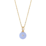 Devon Woodhill - Morning Star Charm - Blue Agate