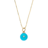 Devon Woodhill - Morning Star Diamond Charm - Turquoise