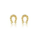 Diamond Horseshoe Earrings