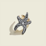 Lucy Delius - Diamond Pave Sea Star Earring Cuff