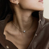 Lucy Delius - Polished Baby Carre Cut Half Hoops
