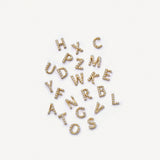 Loquet - Diamond Letter Charm - R