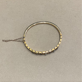 For Future Reference - Gold and Sapphire Vintage Bangle