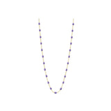 gigiClozeau: Classic Gigi MAUVE necklace yellow gold- 16.5"