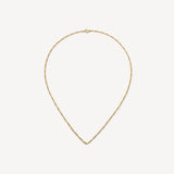 Loquet -Amate Diamond Heart Gold Locket 18k & Figaro Necklace Chain 22"