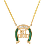 ESTABLISHED - Get Lucky Horseshoe with Diamonds and inlay