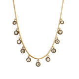Jenna Blake - BLACKENED DIAMOND FRINGE NECKLACE