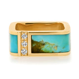 ESTABLISHED - Lockdown Inlay Ring with Diamonds