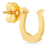 ESTABLISHED - Horseshoe Stud Earrings with Diamonds