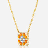 Harwell Godfrey - 16-18" Granny Squares "Ada" Pendant Necklace