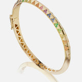Harwell Godfrey- Knife Edge Rainbow Bangle