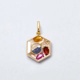 Loquet - January Birthstone Charm - Garnet