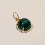 Devon Woodhill - Cabochon 'Moon Charm' | Malachite