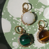 Devon Woodhill - Cabochon 'Moon Charm' | Malachite