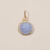 Devon Woodhill - Cabochon 'Moon Charm' | Blue Lace Agate