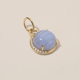 Devon Woodhill - Cabochon 'Moon Charm' | Blue Lace Agate