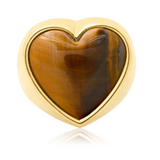 ESTABLISHED - Tigers Eye Heart Ring