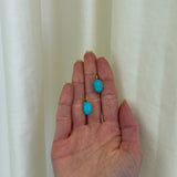Jenna Blake - Victorian Oval Turquoise Drop Earrings