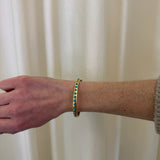 Jenna Blake - Diamond and Turquoise Gypsy Bangle